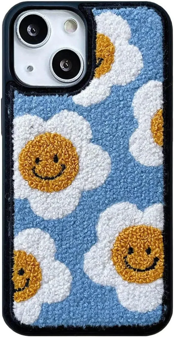 Cute Sunflower Phone Case for iPhone 15 6.1inch 2023 Cool Girls Women